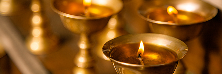 Butter Lamps at Dzogchen Beara
