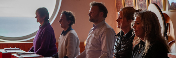 Buddhist practitioners at Dzogchen Beara